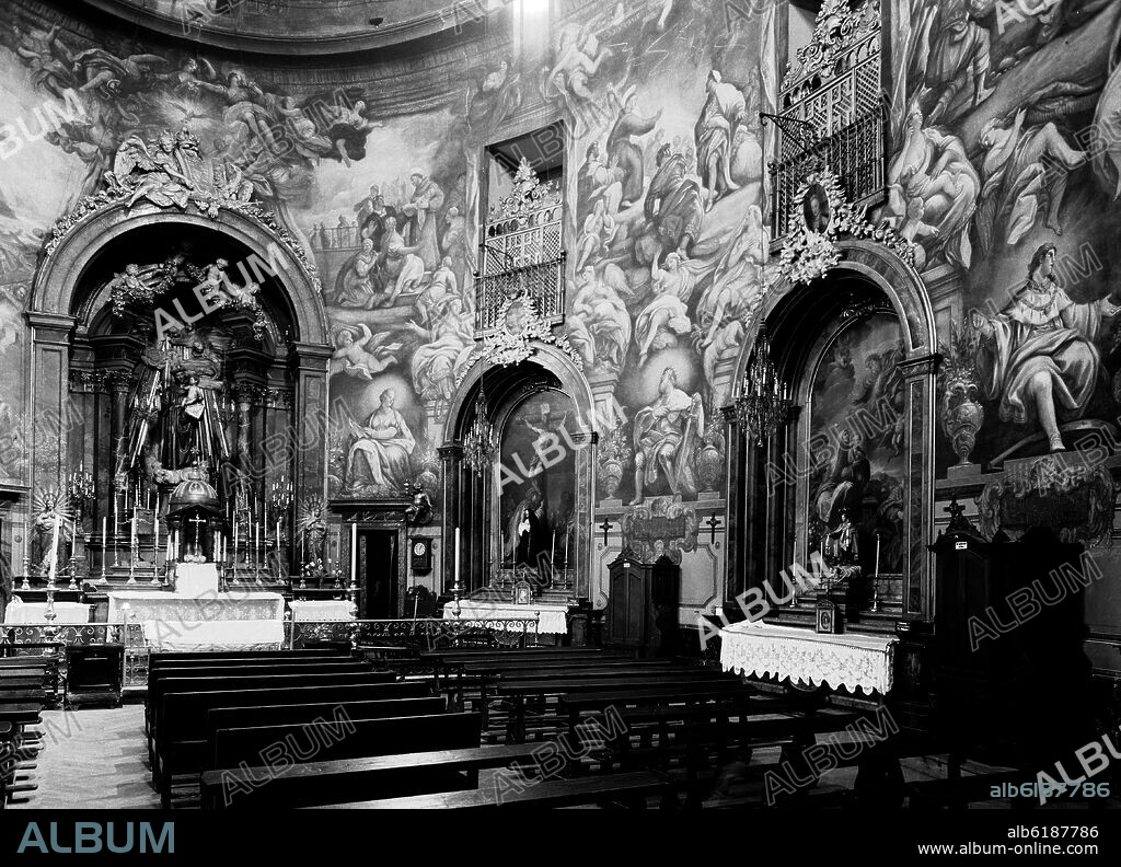 JUAN CARREÑO DE MIRANDA-FRANCISCO RICCI-LUCA G. PINTURAS DEL LA IGLESIA TAMBIEN LLAMADA DE LOS PORTUGUESES - 1665/1668 - FOTOGRAFIA EN BLANCO Y NEGRO - AÑOS 60.
