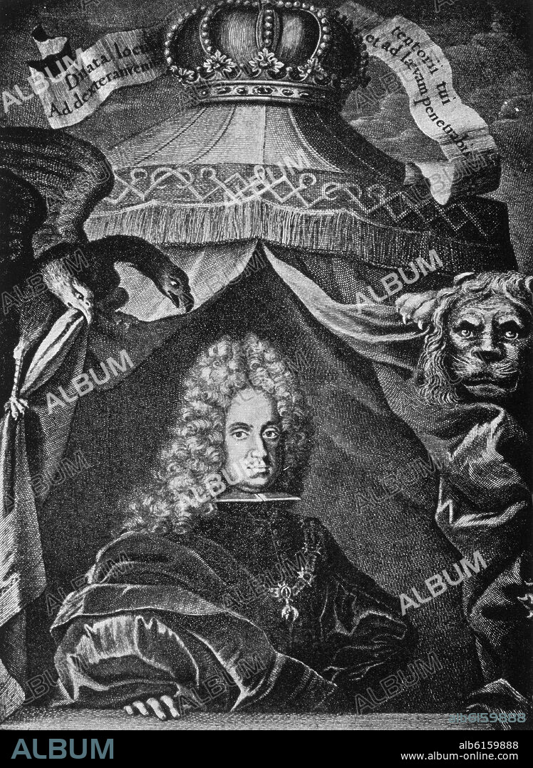 CARLOS VI DE ALEMANIA -1685/1740-ARCHIDUQUE Y EMPERADOR DESDE 1711.