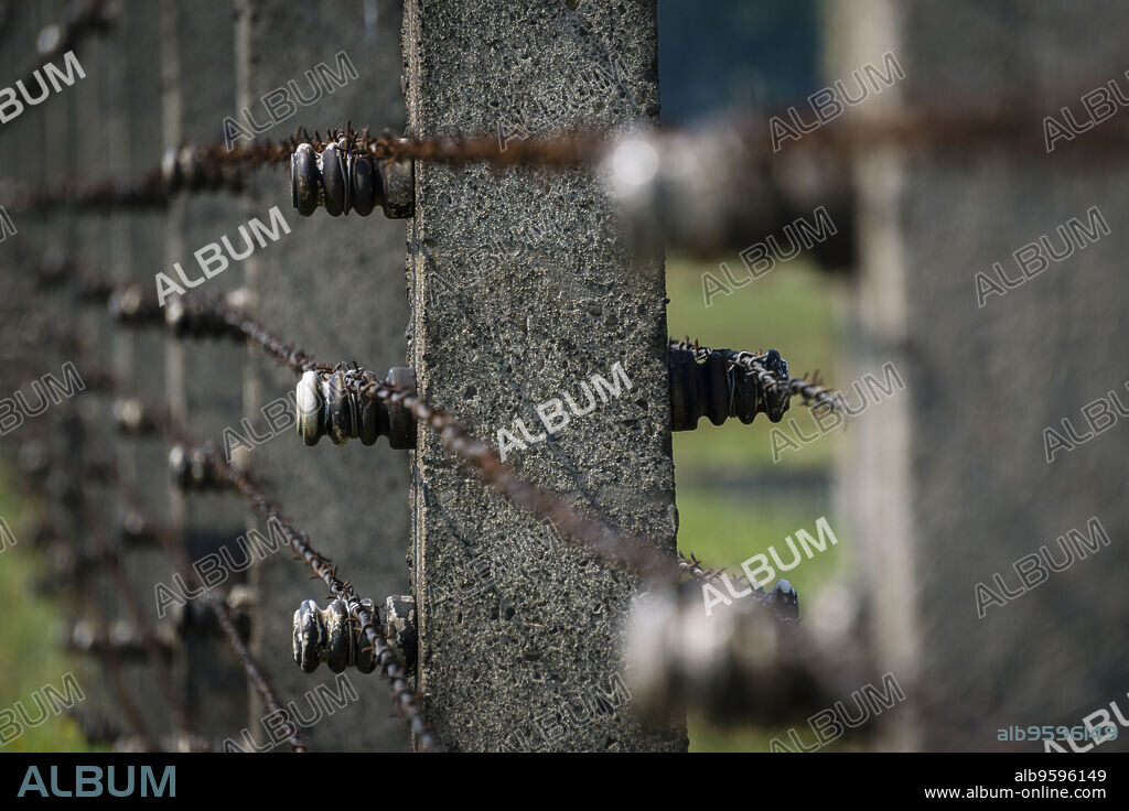 alambrada, campo de concentracion de Auschwitz-Birkenau, museo estatal, Oswiecim, Polonia, eastern europe.