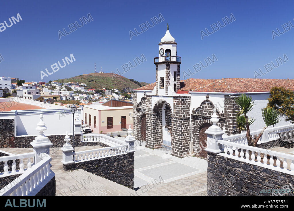 Iglesia Santa Maria de la Concepcion church, Valverde, UNESCO biosphere reserve, El Hierro, Canary Islands, Spain, Europe.