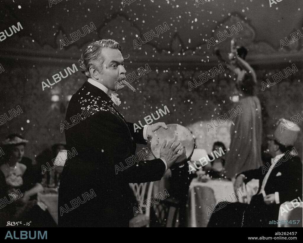 ORSON WELLES in THREE CASES OF MURDER, 1955, directed by DAVID EADY and GEORGE MORE O'FERRAL. Copyright LONDON FILMS/BRITISH LION.