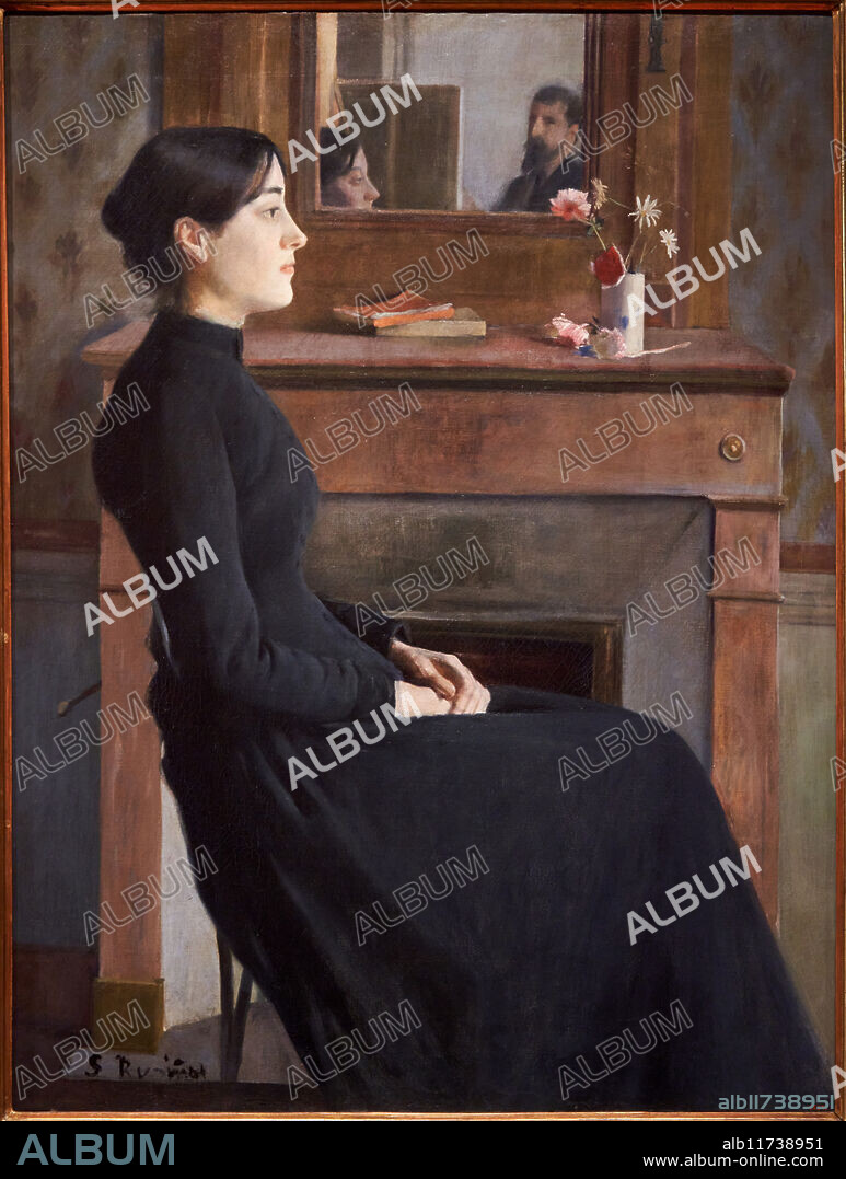 Female Figure, 1894, Santiago Rusiñol (Barcelona, 1861 - Aranjuez, 1931), MNAC, Museu Nacional D'Art de Catalunya, Barcelona, Spain.