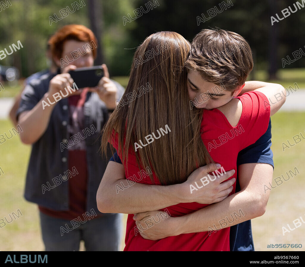 JUSTIN STERNER and RAPHAEL RUGGERO in LIFEMARK, 2022, directed by KEVIN PEEPLES. Copyright Kendrick Brothers.