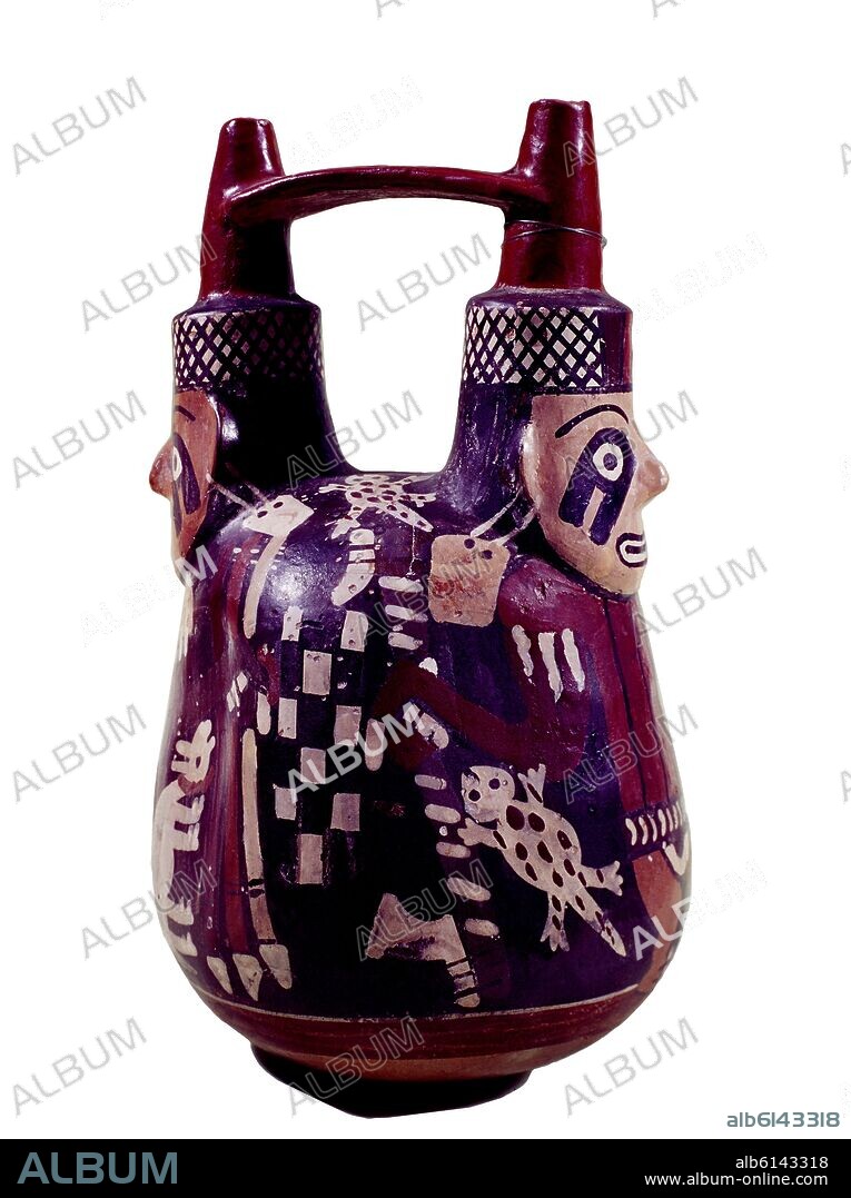OBJETO CERAMICO - CULTURA NAZCA - ARTE PERUANO PRECOLOMBINO - 100 AC-700 DC.