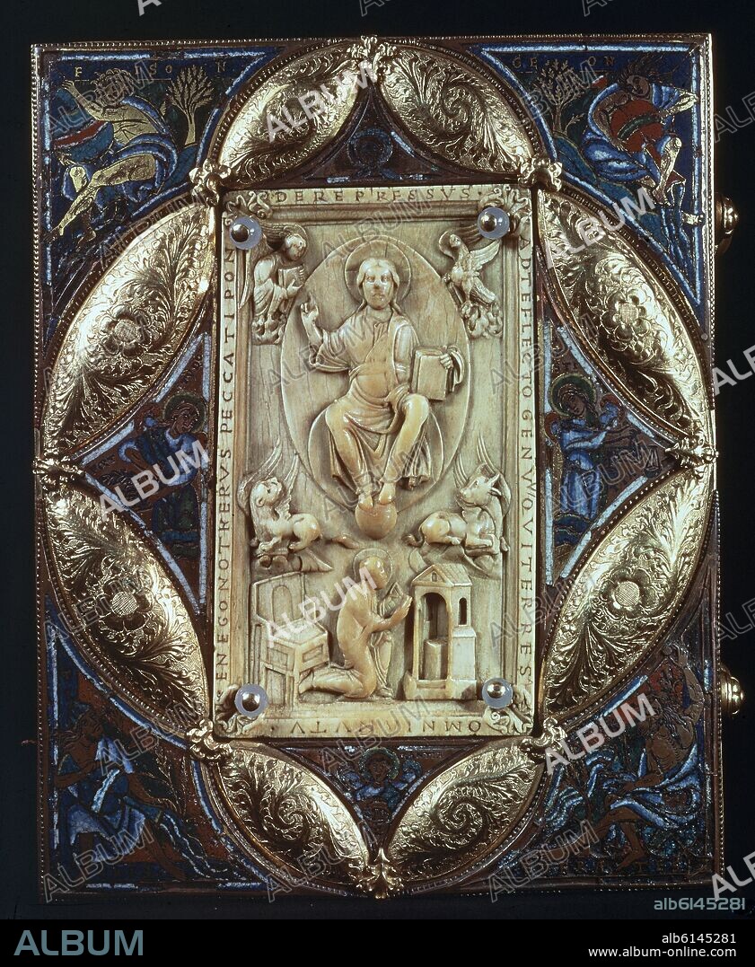 CUBIERTA DE EVANGELARIO DE NOTGER - SIGLO XI.