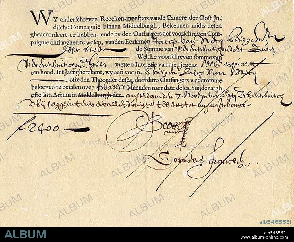 The Dutch East India Company (Vereenigde Oost-Indische Compagnie or VOC in Dutch, literally 'United East Indian Company') was a chartered company established in 1602, when the States-General of the Netherlands granted it a 21-year monopoly to carry out colonial activities in Asia. It was the first multinational corporation in the world and the first company to issue stock. It was also arguably the world's first megacorporation, possessing quasi-governmental powers, including the ability to wage war, negotiate treaties, coin money, and establish colonies. It ceased to function in 1798.