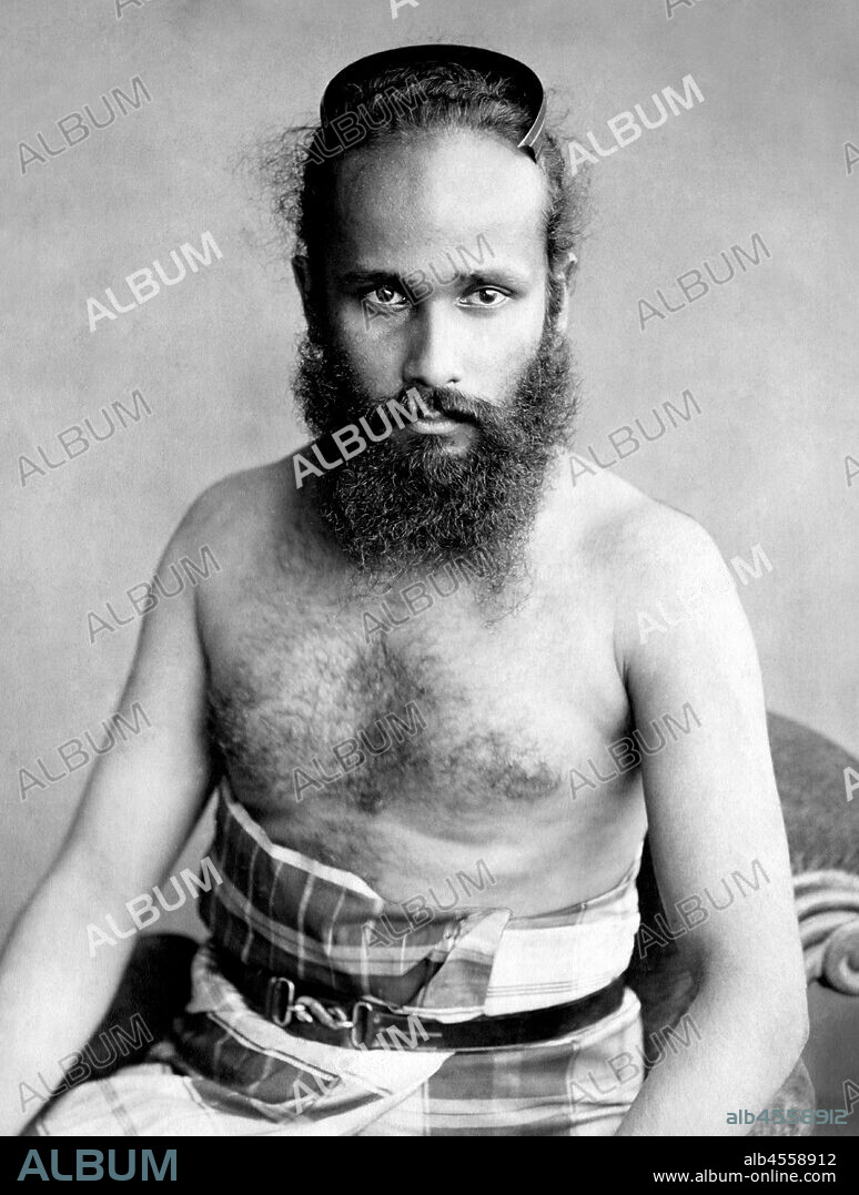 Asia. sri lanka. portrait of a man from kandy. 1910.