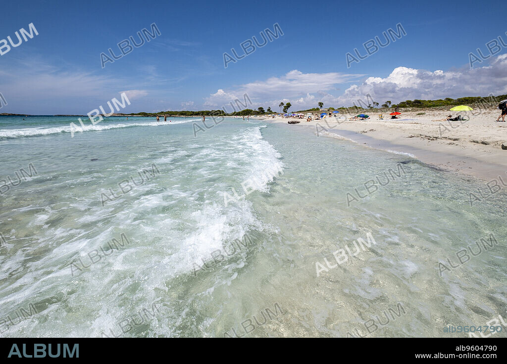Es Caragol beach, Ses Salines, Mallorca, Balearic Islands, Spain.