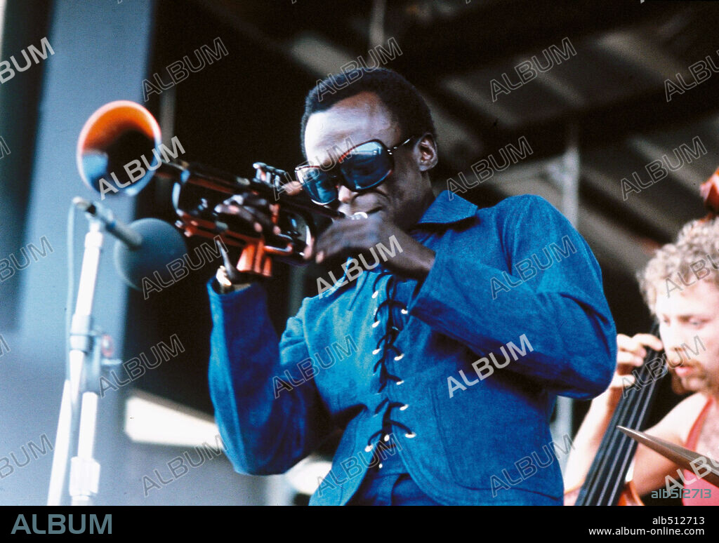 Miles Davis en el Newport Jazz Festival. Julio 1969.