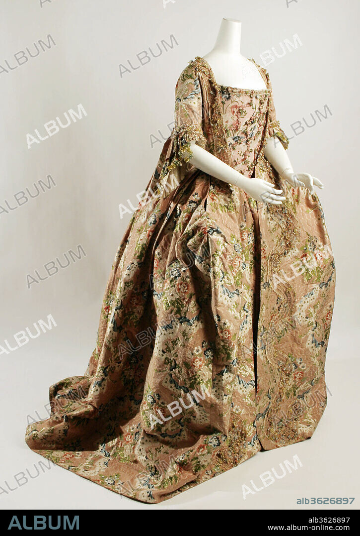 Robe à la Française. Culture: French. Date: 1710-74.