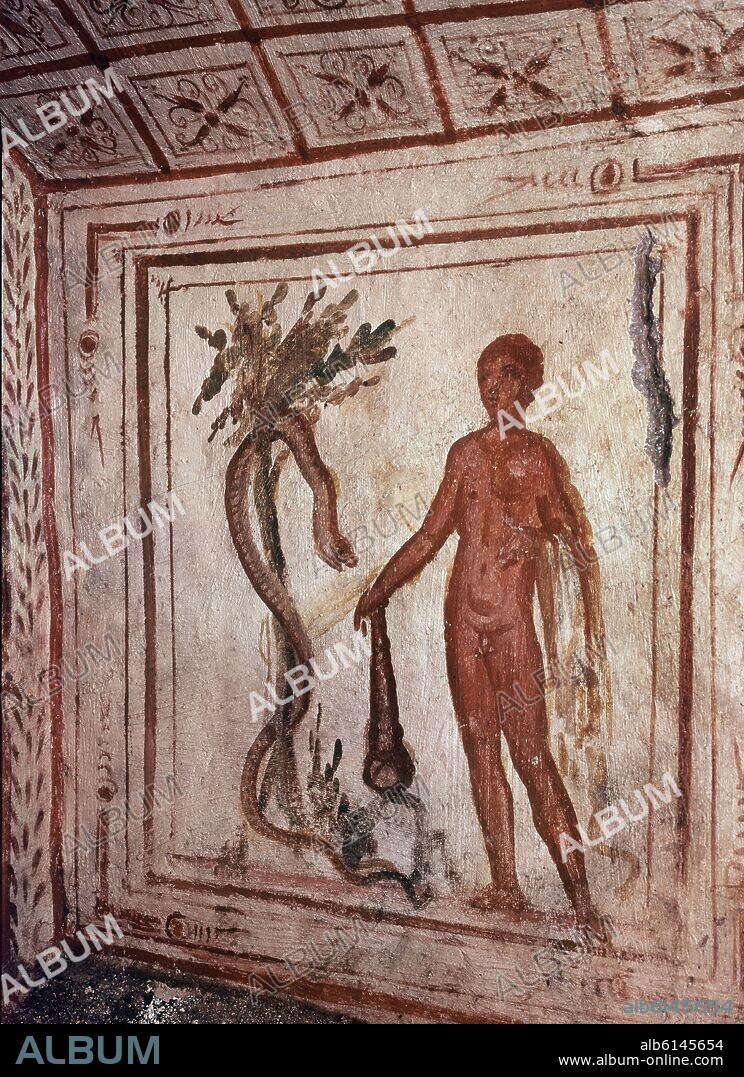*HERCULES EN EL JARDIN DE LAS HESPERIDES - SIGLO IV.