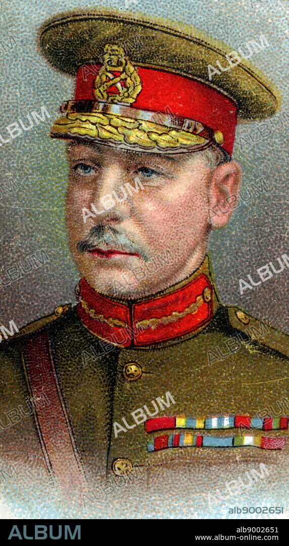Major-General Charles Vere Ferrers Townshend (1861-1924) British Indian Army officer. In First World War led disastrous first British Expedition against Baghdad.Surendered Kut-al-Amara aftere 143 days. Chromolithograph.