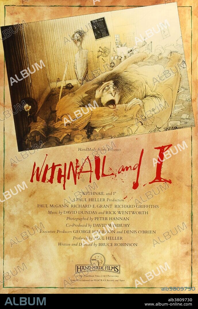Poster of WITHNAIL AND I, 1987, directed by BRUCE ROBINSON. Copyright HANDMADE FILMS.