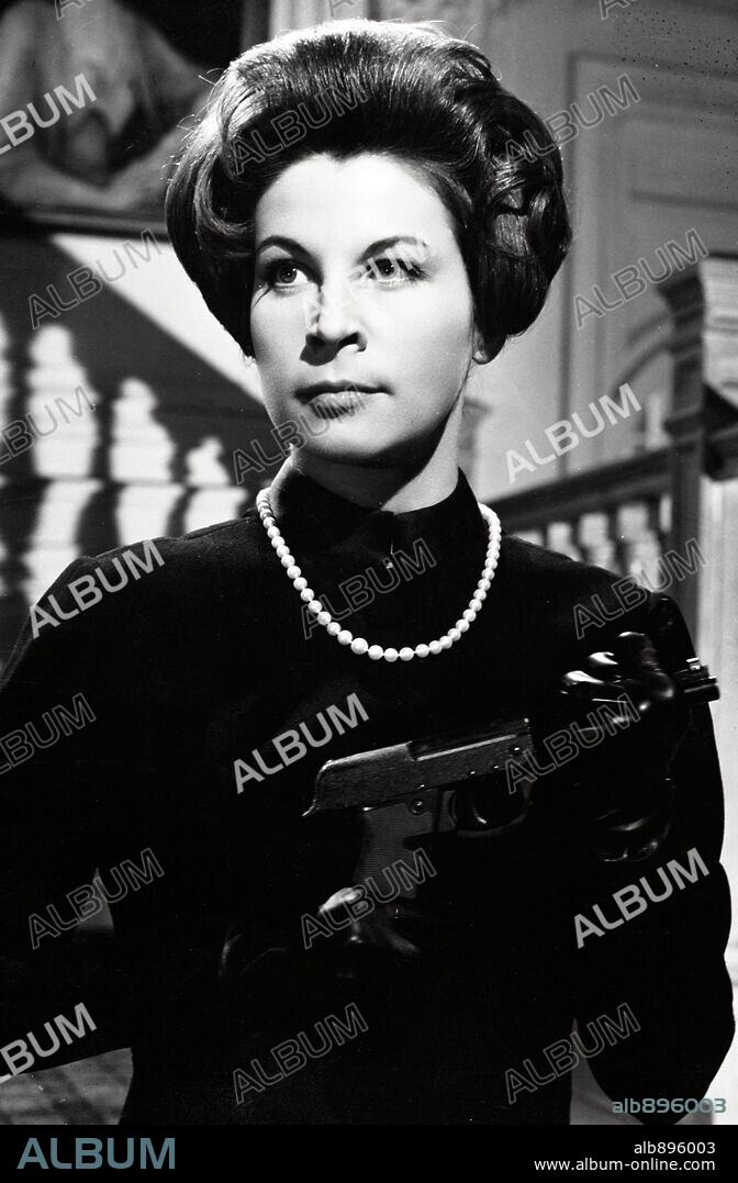 DORIS KIRCHNER in THE SECRET OF THE BLACK WIDOW, 1963 (DAS GEHEIMNIS DER SCHWARZEN WITWE), directed by FRANZ J. GOTTLIEB. Copyright PROCUSA.