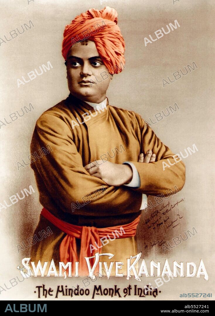 Swami Vivekananda (12 January 1863 – 4 July 1902), born Narendra Nath Datta, was an Indian Hindu monk and chief disciple of the 19th-century saint Ramakrishna. He was a key figure in the introduction of the Indian philosophies of Vedanta and Yoga to the western world and was credited with raising interfaith awareness, bringing Hinduism to the status of a major world religion in the late 19th century. He was a major force in the revival of Hinduism in India and contributed to the notion of nationalism in colonial India. Vivekananda founded the Ramakrishna Math and the Ramakrishna Mission. He is perhaps best known for his inspiring speech beginning with 'Sisters and Brothers of America', through which he introduced Hinduism at the Parliament of the World's Religions in Chicago in 1893.