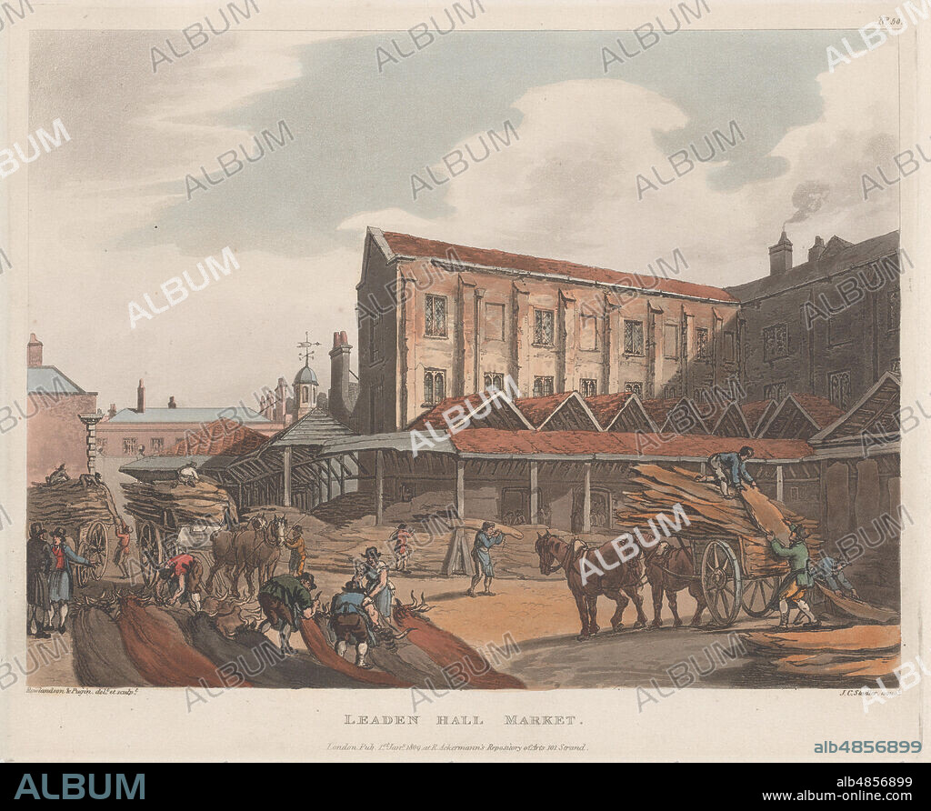JOSEPH CONSTANTINE STADLER. Leaden Hall Market, January 1, 1809.