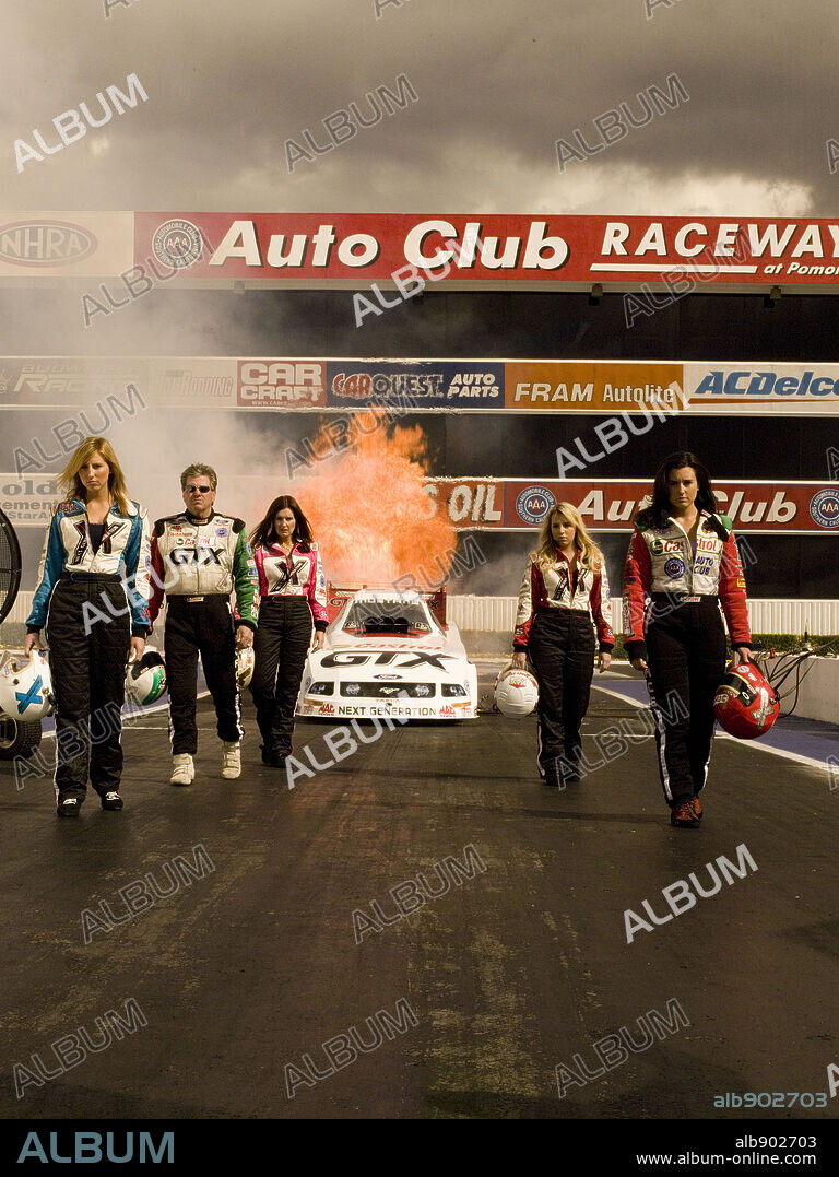 ASHLEY FORCE, BRITTANY FORCE, COURTNEY FORCE, JOHN FORCE and LAURIE FORCE in DRIVING FORCE, 2006 (DRIVING FORCE-TV). Copyright SCHMAGUULI LLC.