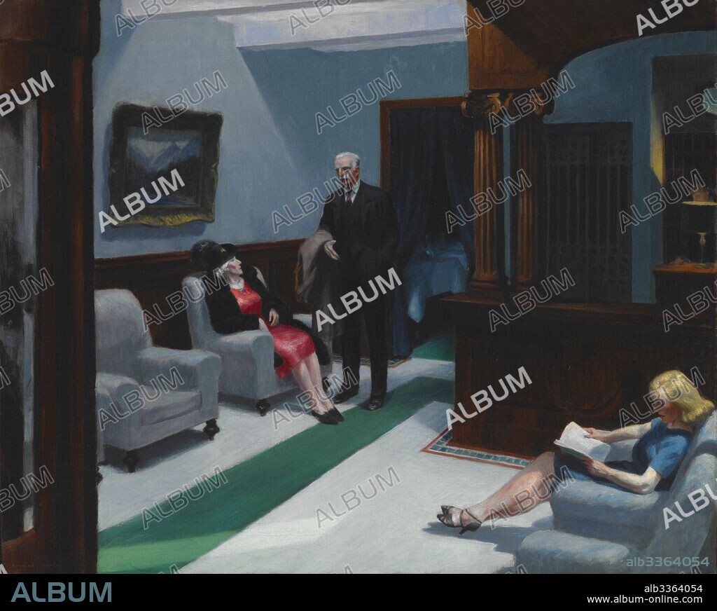EDWARD HOPPER. Hotel Lobby.