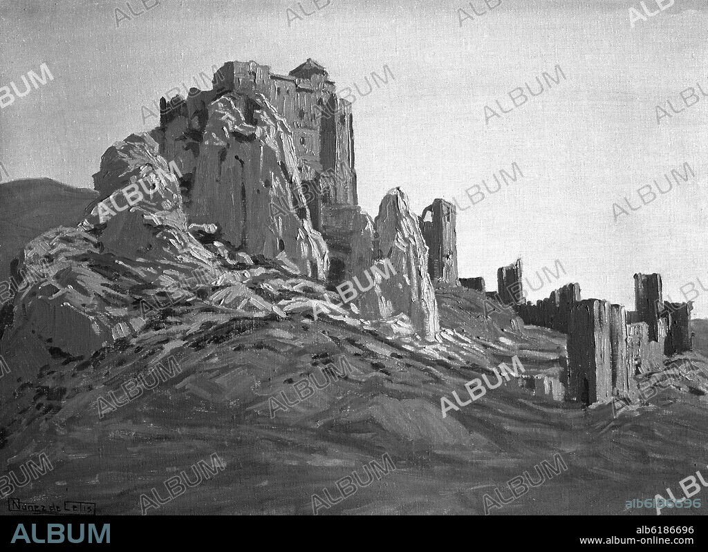 FRANCISCO NUÑEZ DE CELIS (1919-1996). CASTILLO - SIGLO XX - FOTOGRAFIA EN BLANCO Y NEGRO - AÑOS 60.