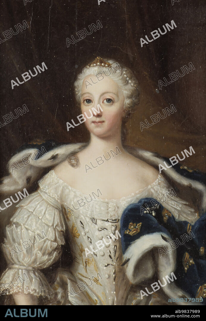 ULRIKA FREDRIKA PASCH. Louisa Ulrika of Prussia (1720-1782), Queen of Sweden, Princess of Prussia, queen consort of Adolf Frederick of Sweden, 18th century.