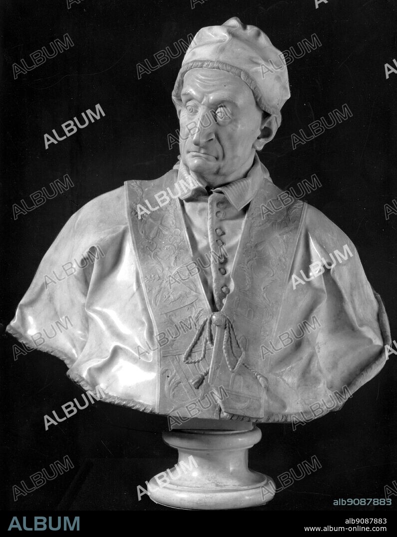 Bust of Benedictus XIII between 1740-1750. Benedict XIII, born Pietro Francesco Orsini, later Vincenzo Maria Orsini (1649-1730), was pope from 1724 to 1730. He succeeded Pope Innocent XIII (172-24) in 1724.