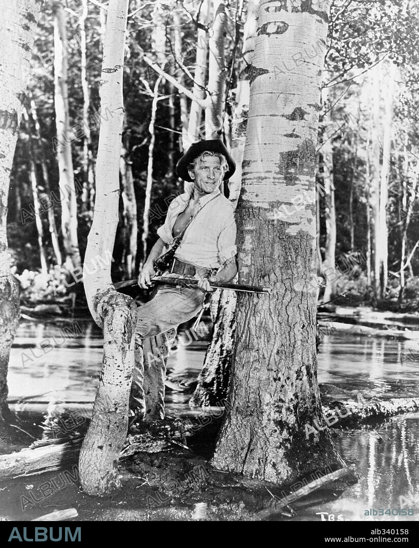 KIRK DOUGLAS en RÍO DE SANGRE, 1952 (THE BIG SKY), dirigida por HOWARD HAWKS. Copyright RKO.