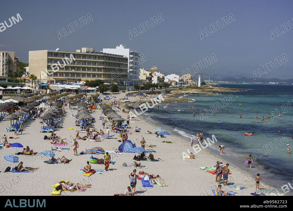 playa de Son Bauló, Can Picafort, municipio de Santa Margarita, Bahia de Alcudia,islas baleares, Spain.