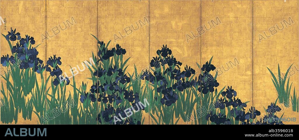 OGATA KORIN. Irises.