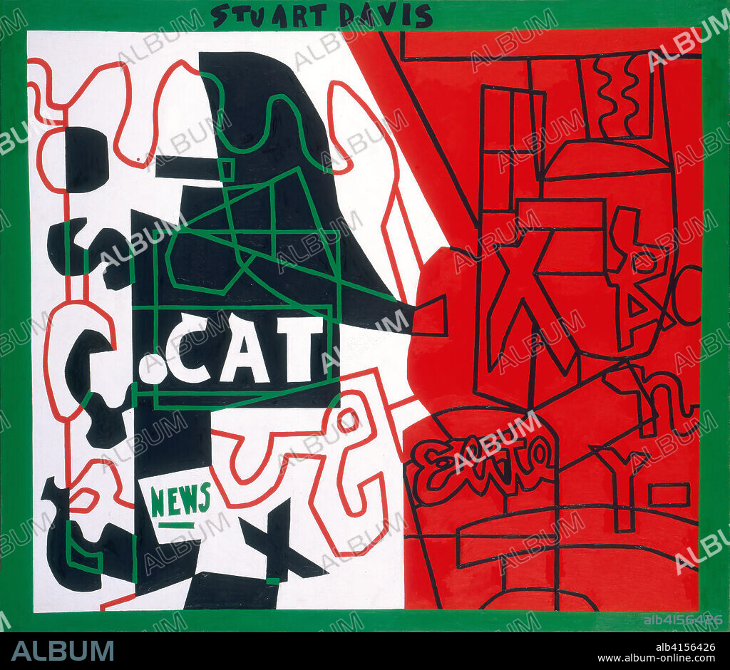 Stuart Davis (Philadelphia, 1894-New York, 1964). Pochade (1956 - 1958). Oil on canvas. 132.1 x 152.4 cm.