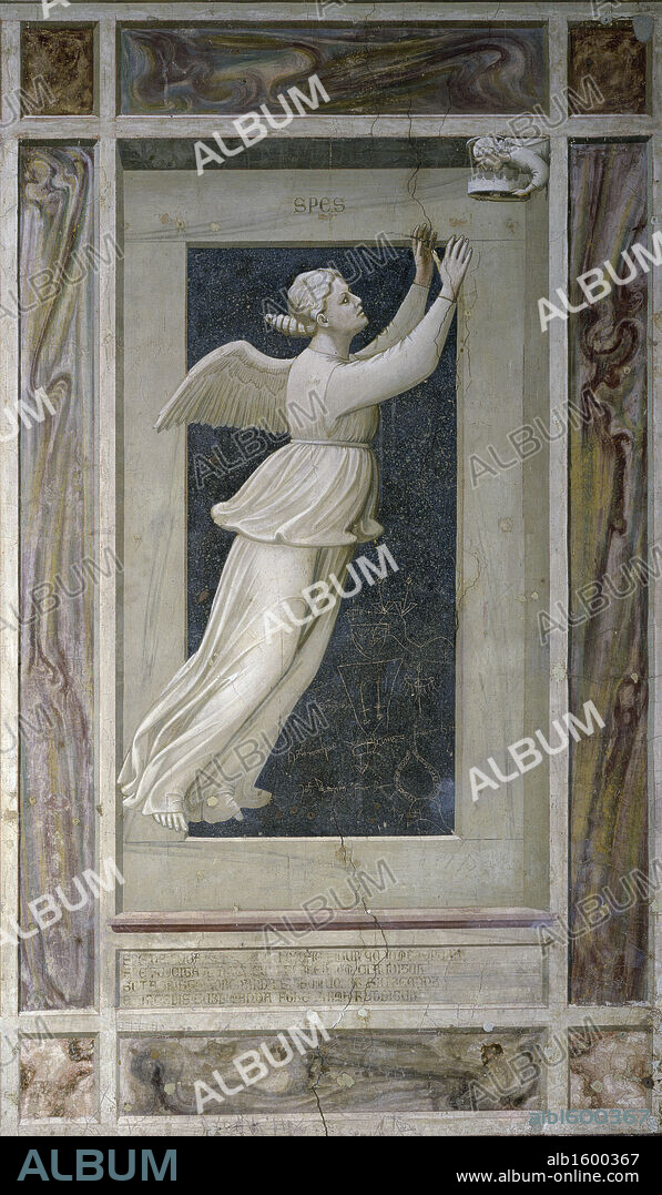 Hope   Giotto di Bondone (c. 1266-1337/Florentine)  Fresco   Arena Chapel, Cappella degli Scrovegni, Padua.