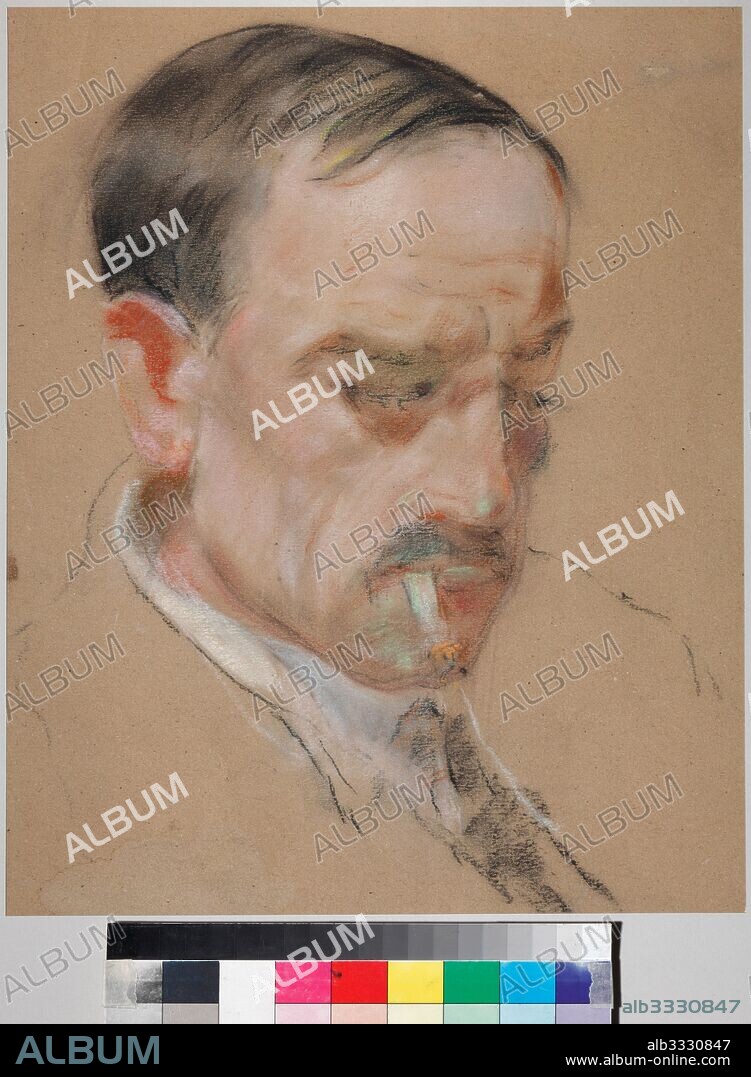 IVAN IVANOVICH ZAKHAROV. Portrait of Alexander Grin (1880-1932).