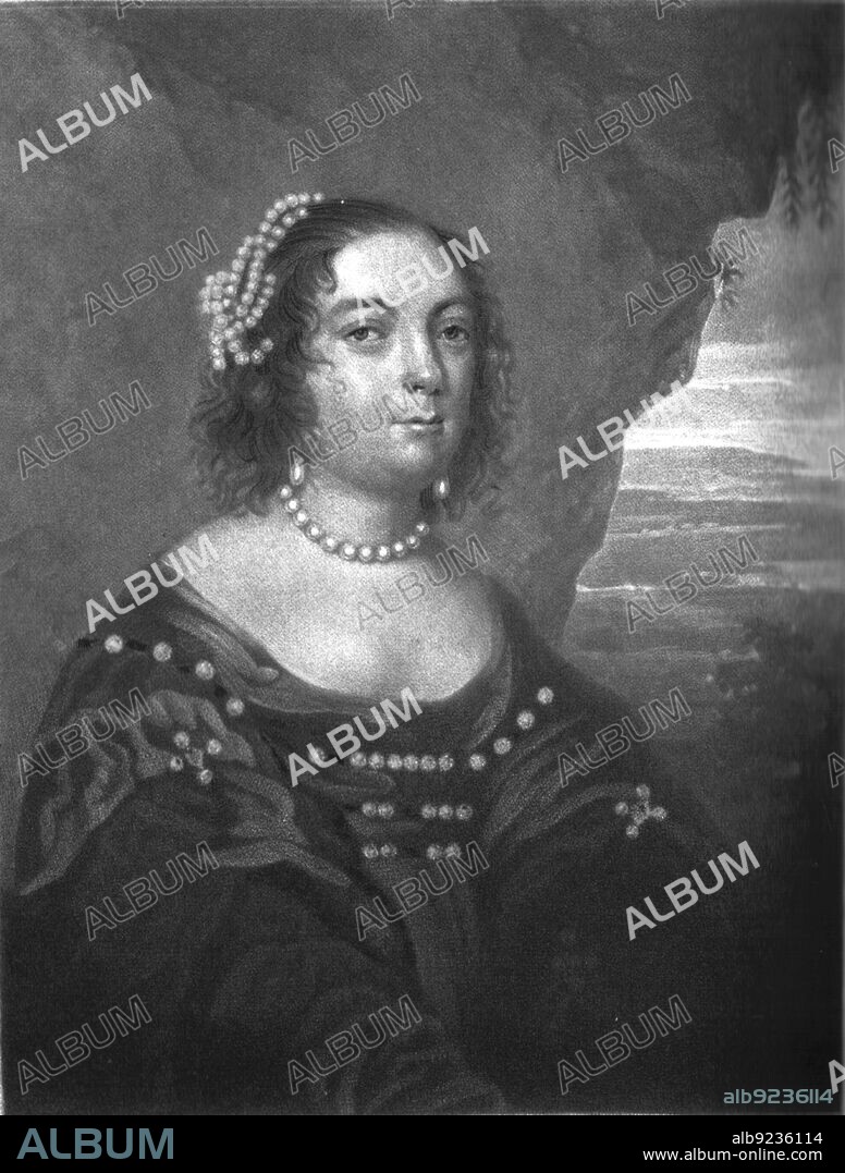 CHARLES TURNER. 'Anne, Lady Fairfax, wife of Thomas, Lord Fairfax', 1811. From From "Portraits of characters illustrious in British History from the beginning of the reign of Henry the Eighth to the end of the reign of James the Second" [Samuel Woodburn, London, 1815].