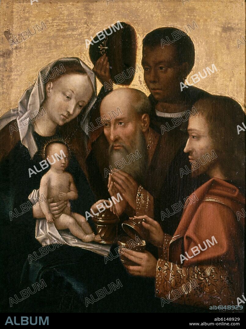 GERARD DAVID (taller). ADORACION DE LOS MAGOS.