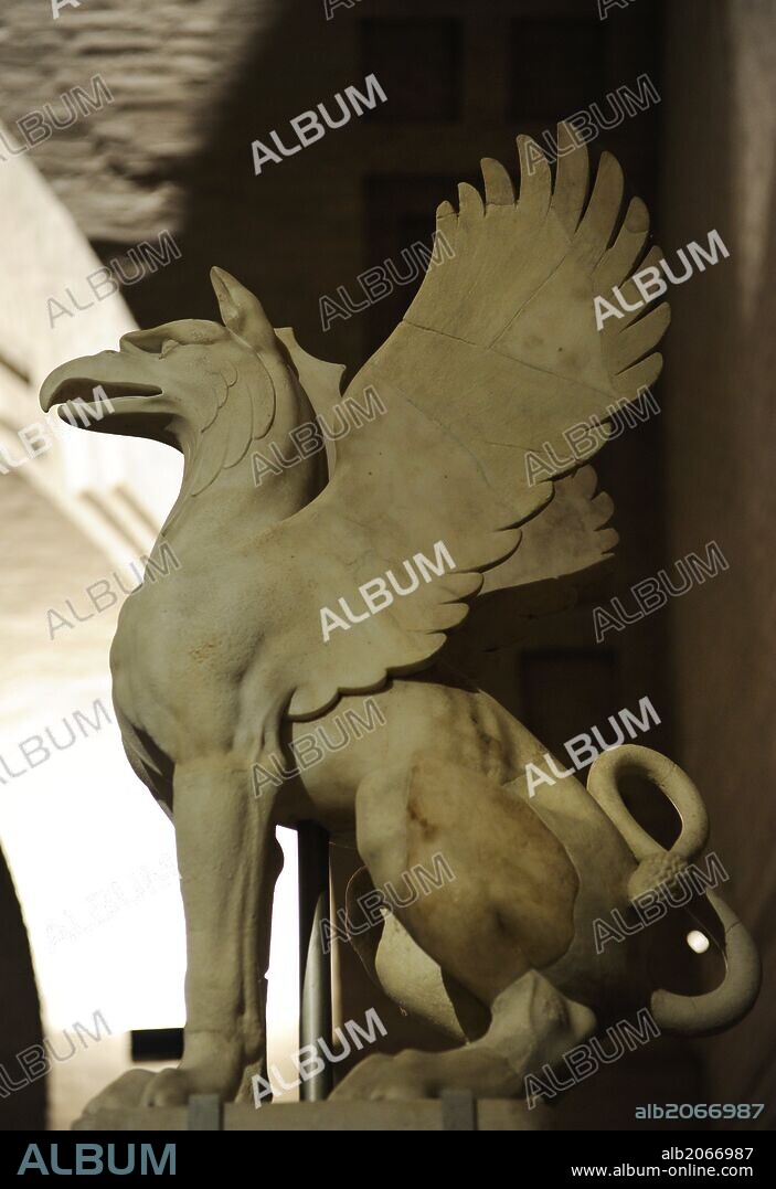 Sphinx. Sculpture. Glyptothek Museum. Munich. Germany.