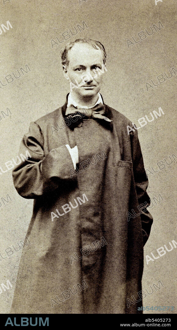 Charles Pierre Baudelaire (April 9, 1821 - August 31, 1867) was a French poet who also produced notable work as an essayist, art critic, and pioneering translator of Edgar Allan Poe. His highly original style of prose poetry influenced a whole generation of poets including Paul Verlaine and Arthur Rimbaud. Many of his philosophical proclamations were considered scandalous and intentionally provocative in his time. Aspects of his work which regularly receive much critical discussion include the role of women, his experience of drug-induced states of mind, the figure of the dandy, his criticisms of the bourgeois, and his advocacy of modern music and painting. Étienne Carjat, circa 1863 (cropped and cleaned).