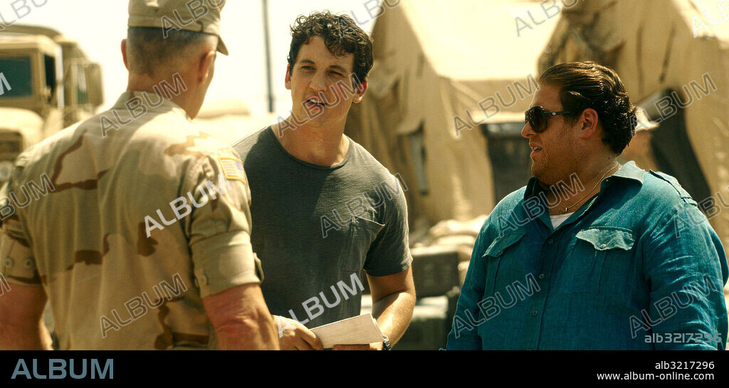 JONAH HILL y MILES TELLER en JUEGO DE ARMAS, 2016 (WAR DOGS), dirigida por TODD PHILLIPS. Copyright GREEN HAT FILMS/MARK GORDON COMPANY, THE.