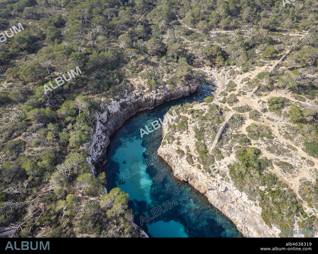 Cala Beltran, Llucmajor, Mallorca, Balearic Islands, Spain.