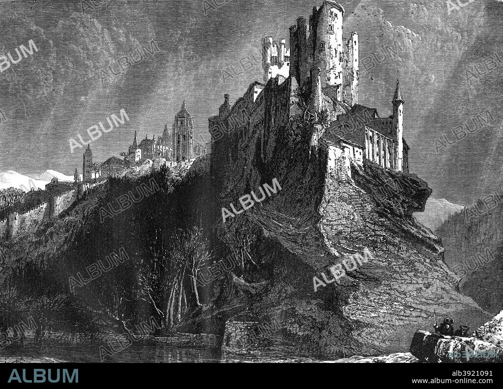 The Alcazar of Segovia, Spain, 19th century.
