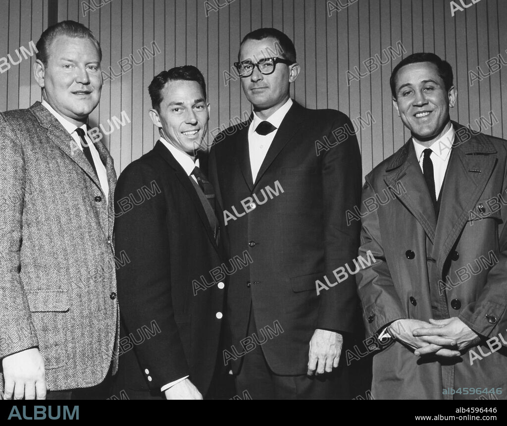 BRIAN FOSKETT. Four Freshmen, London, 1962; Ken Albers, Ross Barbour, Bob Flanigan, Bill Comstock.