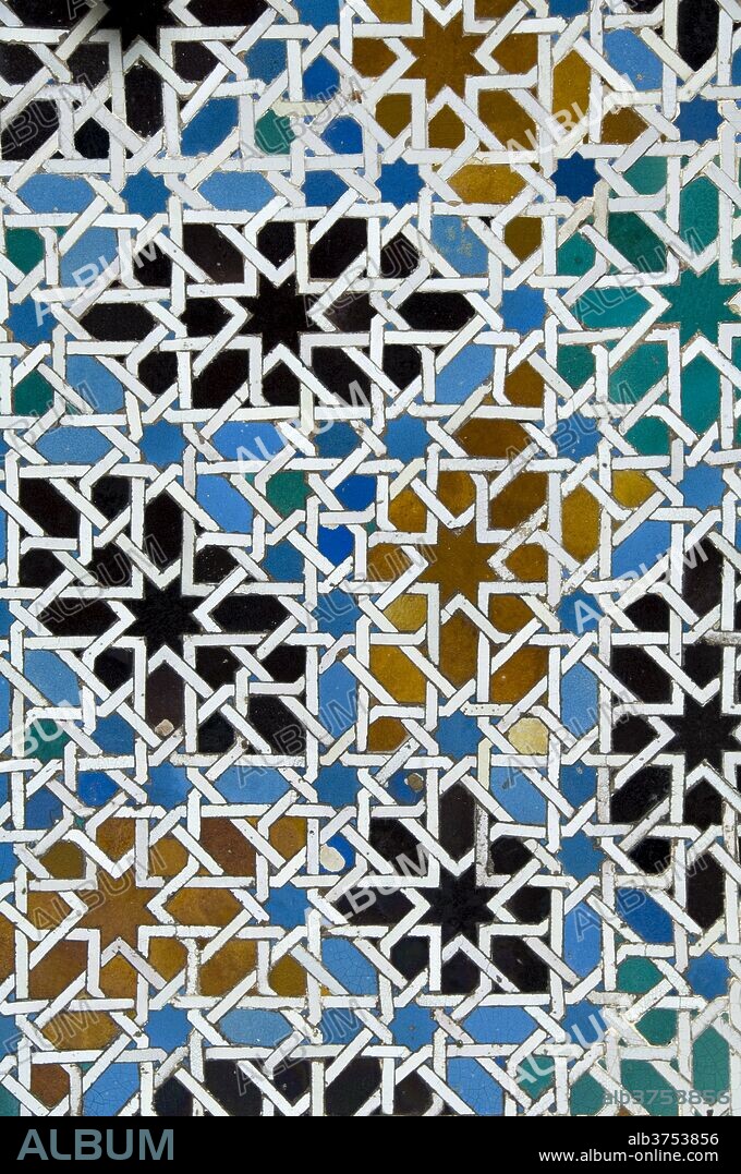 Azulejos tile work in the Mudejar style, Real Alcazar, UNESCO World Heritage Site, Santa Cruz district, Seville, Andalusia (Andalucia), Spain, Europe.