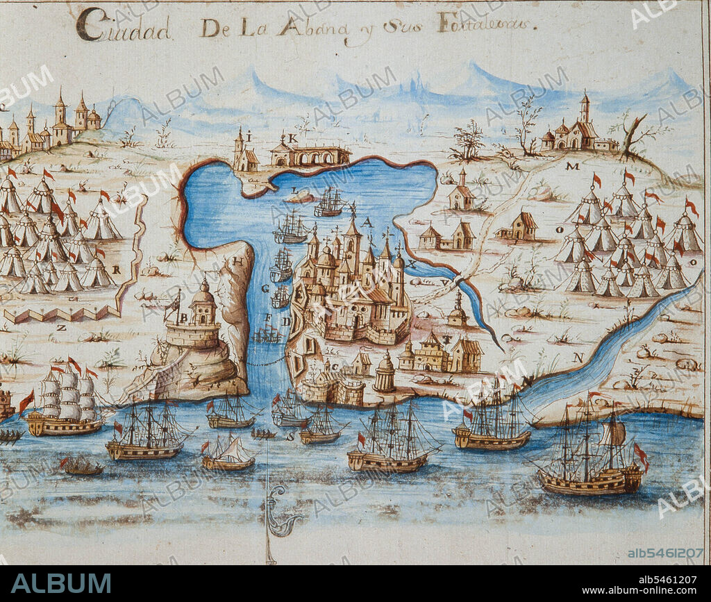 Mapa de la ciudad de la Habana y su fortaleza, siglo XVIII. Museo de Mataró.