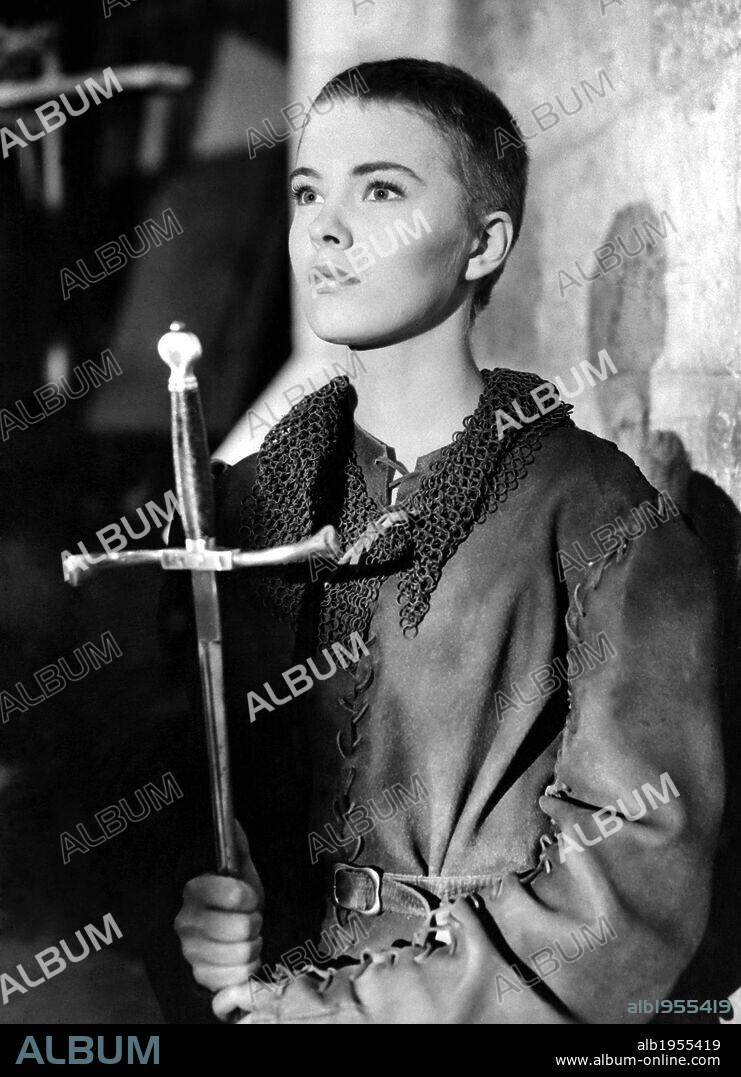 JEAN SEBERG in SAINT JOAN, 1957, directed by OTTO PREMINGER. Copyright UNITED ARTISTS.
