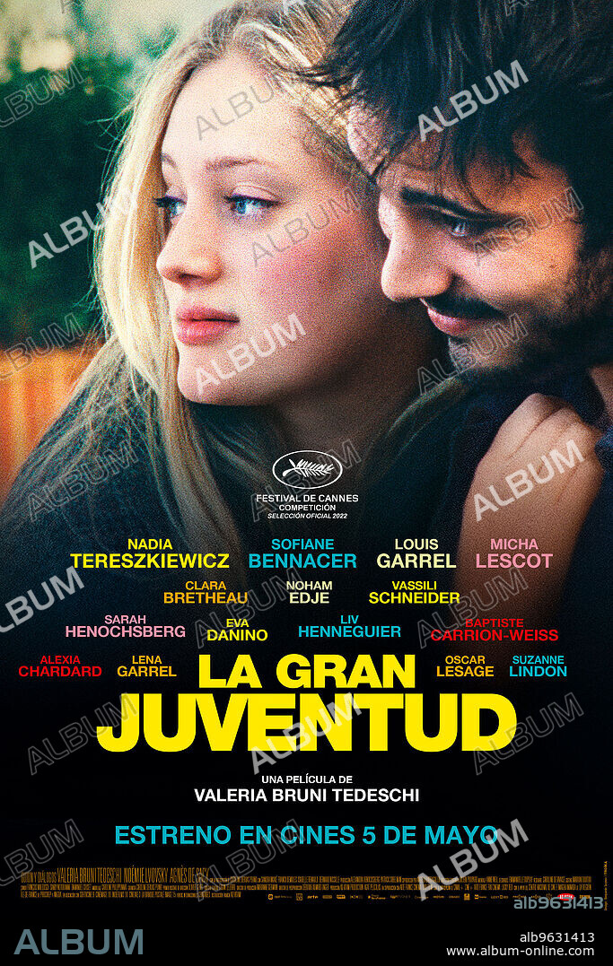 Affiche de LES AMANDIERS, 2022, réalisé par VALERIA BRUNI TEDESCHI. Copyright Arte France Cinéma.