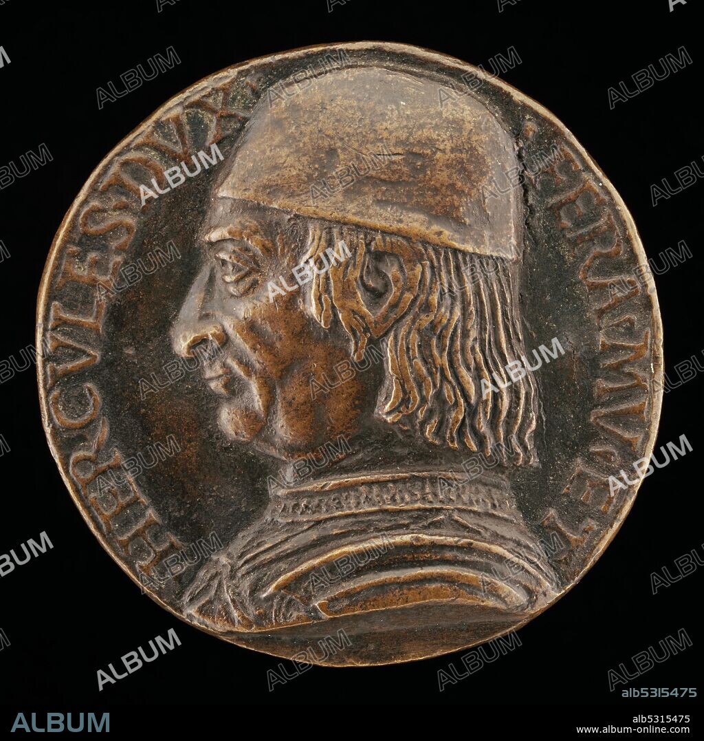 Ercole I d'Este, 1431-1505, Duke of Ferrara, Modena, and Reggio 1471 [obverse], c. 1490/1495.