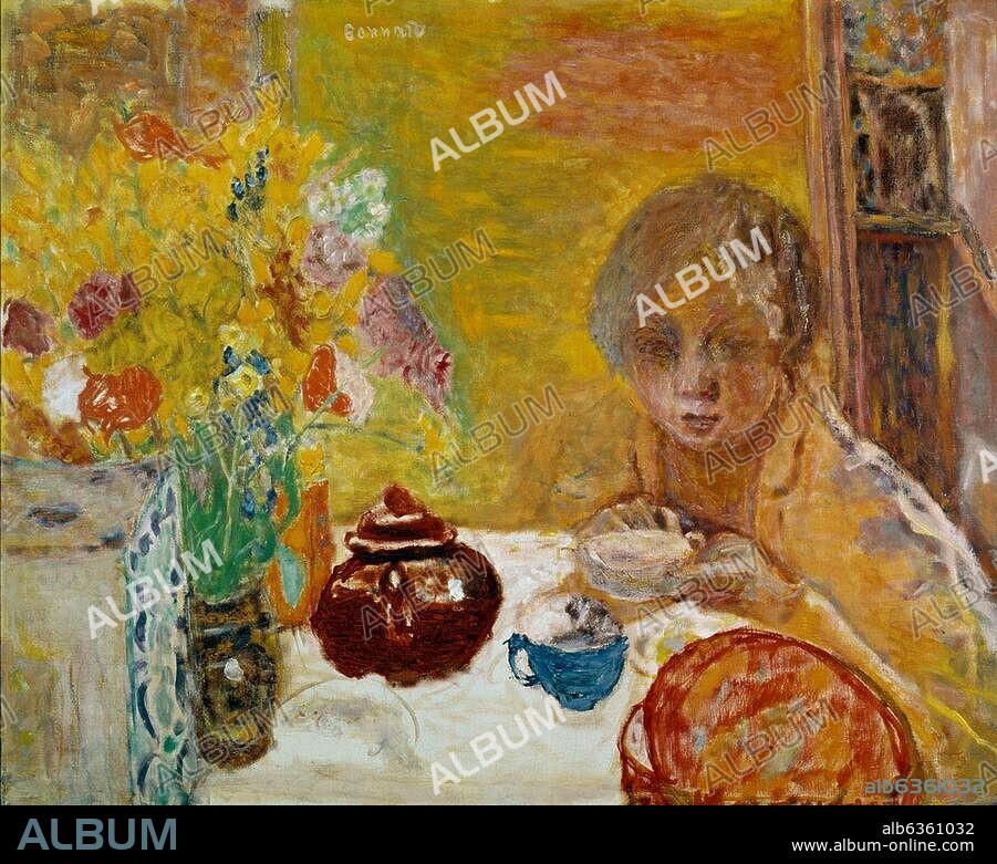 PIERRE BONNARD. Bonnard, Pierre ; 1867-1947. "Le déjeuner", v. 1932. Huile sur toile, H. 0,68 ; L. 0,84. Inv. Nr. 2053. Paris, Musée du Petit Palais.