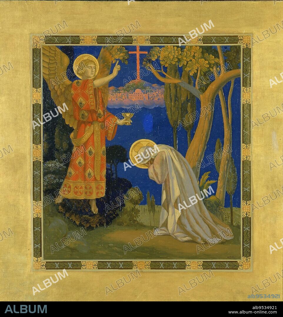 HARRY SIDDONS MOWBRAY. Gethsemane. oil on canvas. Date: 1915-1925.