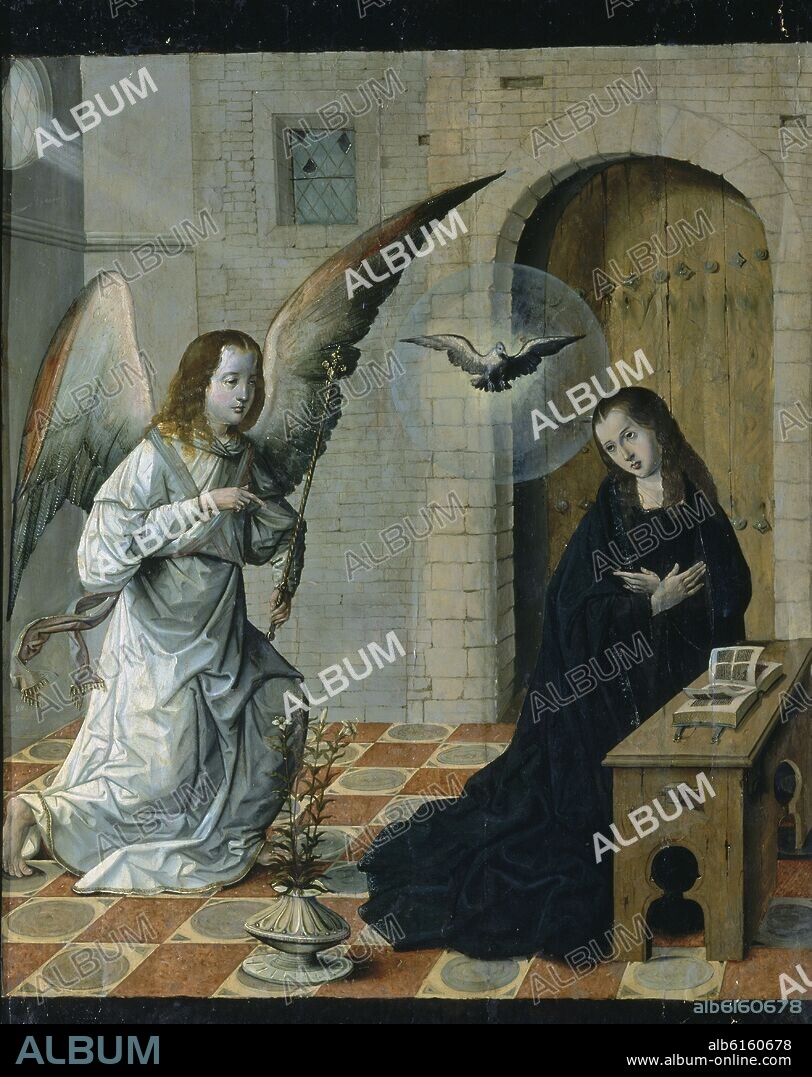 JUAN DE FLANDES. ANUNCIACION - SIGLO XV.