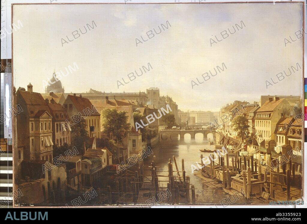 ALBERT SCHWENDY. View of the Long Bridge from the Mühlendamm.