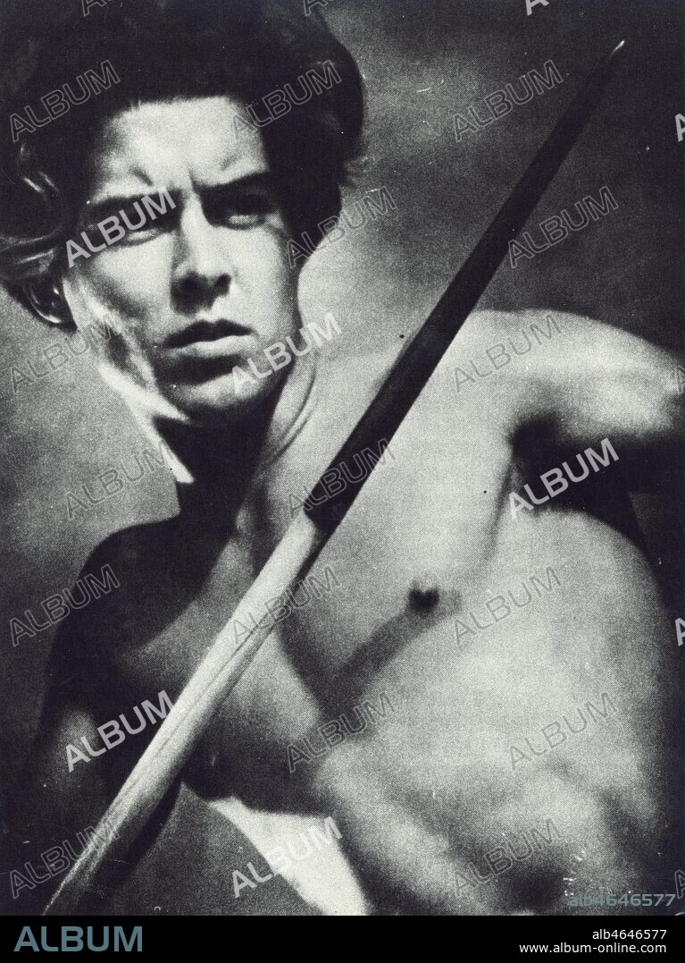 Les dieux du stade. Photographie d'apres le film de Leni RIEFENSTAHL (1902-2003) sur les jeux Olympiques de Berlin de 1936. (voir kh235936). Credit : Colection Kharbine-Tapabor.
