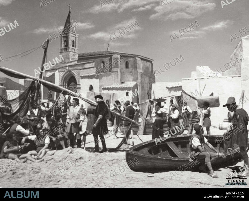 ALBA DE AMERICA, 1951, directed by JUAN DE ORDUÑA. Copyright CIFESA.